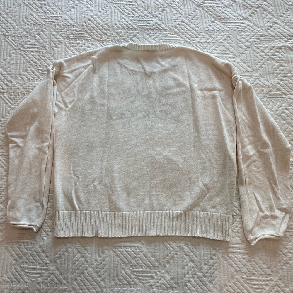 Women’s Workshop Republic Clothing Cream 'Bon Voyage' Crewneck Sweater - Picture 3 of 6